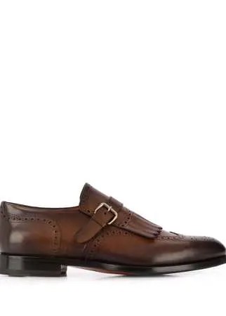 Santoni монки с перфорацией
