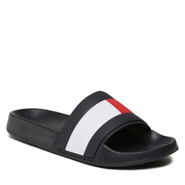 Шлепанцы Tommy Hilfiger RubberTh Flag, темно-синий