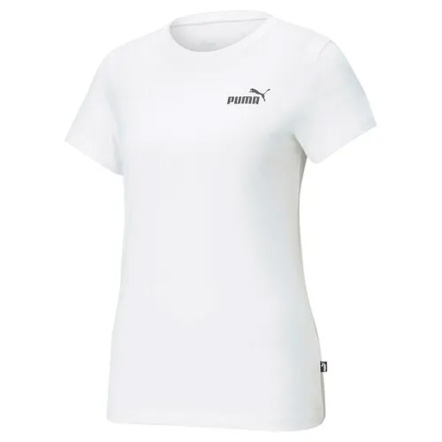 Футболка спортивная PUMA ESS Small Logo Tee, размер XXS, бeлый