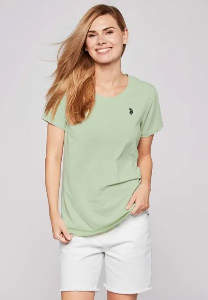 Базовая футболка Amy U.S. Polo Assn., цвет bok choy