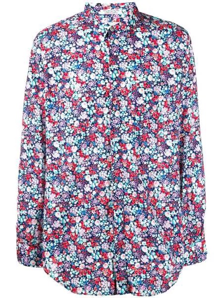 Engineered Garments рубашка с длинными рукавами и цветочным принтом