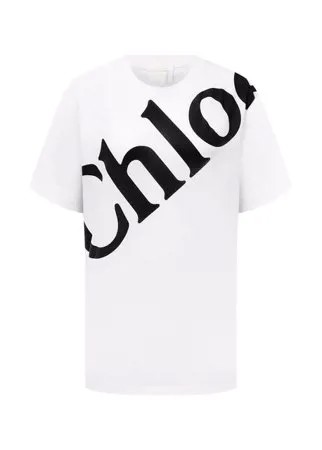 Хлопковая футболка Chloé