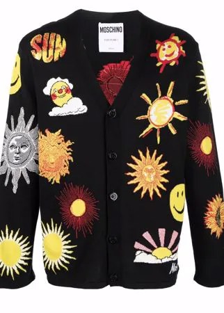 Moschino кардиган с принтом