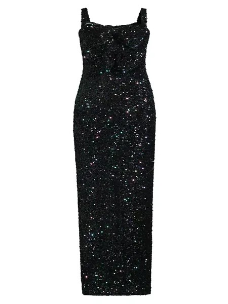Платье Milayla с пайетками Black Halo, цвет galactic glitz