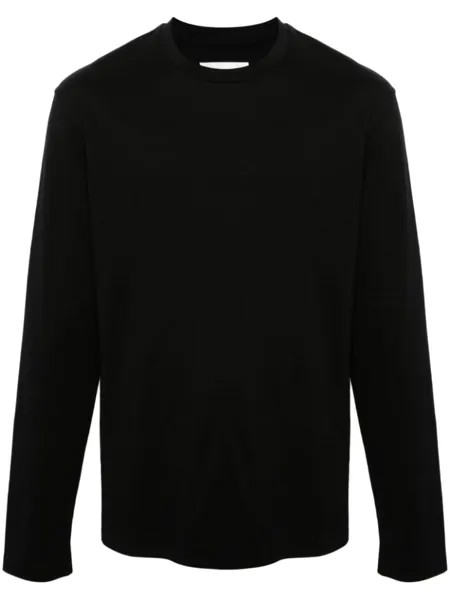 Jil Sander футболка из хлопка с логотипом, черный