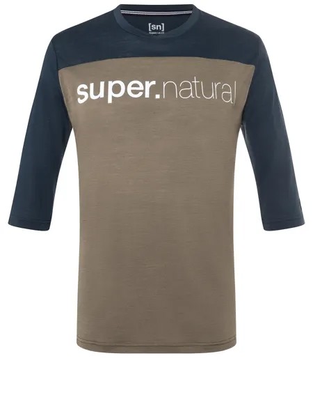 Рубашка super.natural Merino T Shirt, коричневый