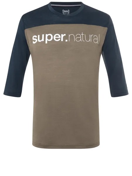 Рубашка super.natural Merino T Shirt, коричневый