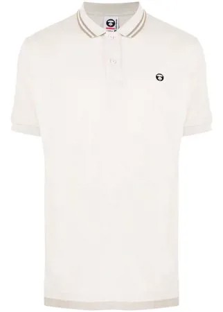 AAPE BY *A BATHING APE® рубашка поло с вышитым логотипом