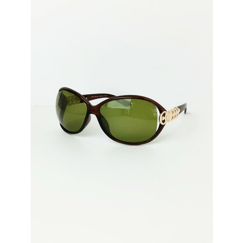 Солнцезащитные очки Шапочки-Носочки 07537-320-90-1, зеленый, коричневый
