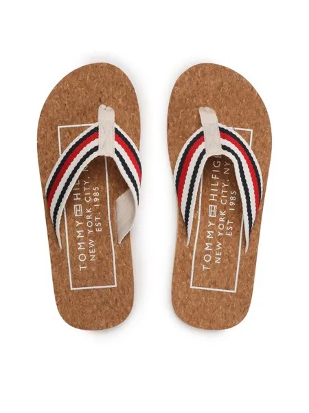 Шлепки Tommy Hilfiger, бежевый