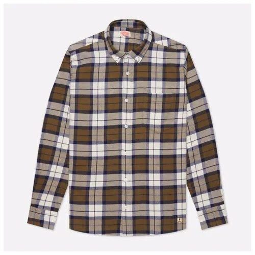 Мужская рубашка Armor-Lux Heritage Flannel Checked Straight Fit оливковый , Размер M