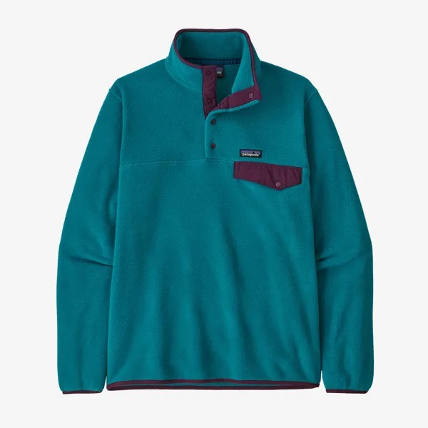 Мужской легкий флисовый пуловер Synchilla Snap-T Patagonia, цвет Belay Blue