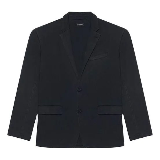 Куртка Men's Balenciaga FW21 Retro Knit Large Jacket Black, черный
