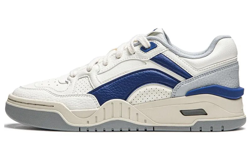 Кроссовки LINING Moon White 2.0 Skateboarding Shoes Women's Low-top White/Blue, белый/синий