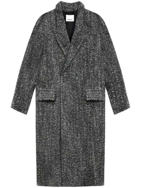 MARANT двубортное пальто, черный