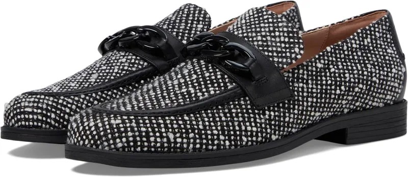 Лоферы Stassi Chain Loafer Cole Haan, цвет Black/White Boucle