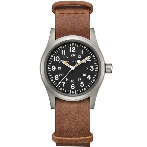Наручные часы Hamilton Khaki Field, коричневый, черный