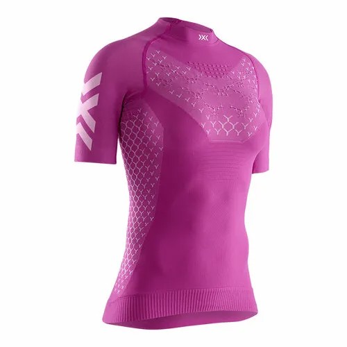 Термобелье футболка X-bionic Twyce 4.0 Run Shirt SH SL Wmn, влагоотводящий материал, размер S, розовый