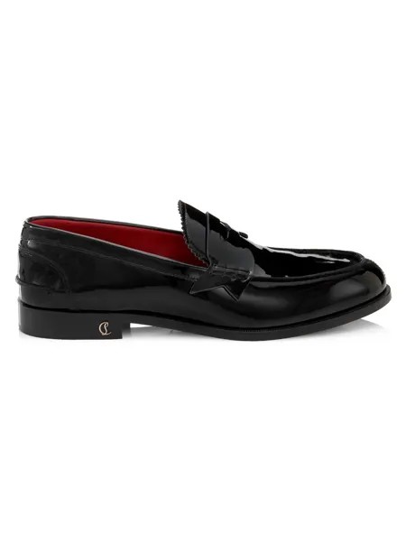 Мокасины без пенни Christian Louboutin, черный