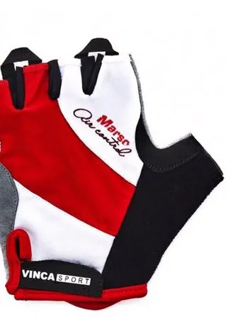 Перчатки вело MARSO гелевые вставки рX.XL цв.белый с красным