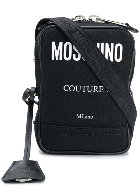 Moschino сумка на плечо с контрастным логотипом