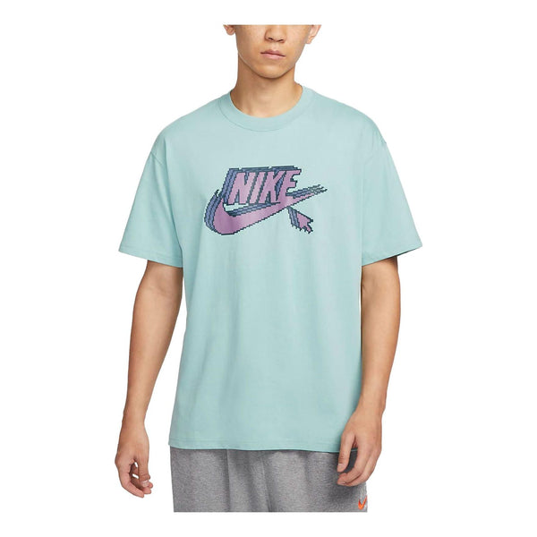 Футболка Nike Sportswear T-Shirt 'Green Purple', зеленый