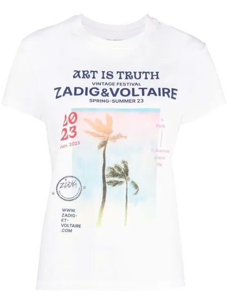 Футболка с логотипом Zadig&Voltaire, белый