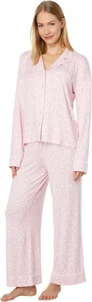 Длинный пижамный комплект с длинными рукавами и вырезом Splendid, цвет Outline Heart