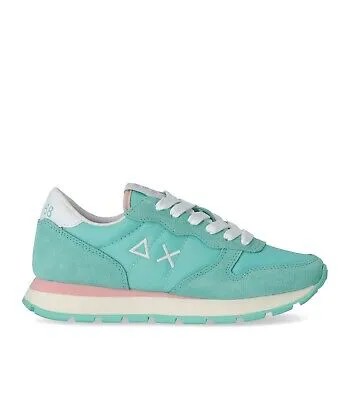 Sun68 Ally Solid Nylon Aqua Green Sneaker Женщина