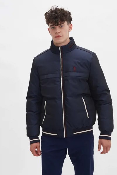 Бомбер мужской U.S. POLO Assn. G081SZ0MS0NK20K-R синий 54 RU