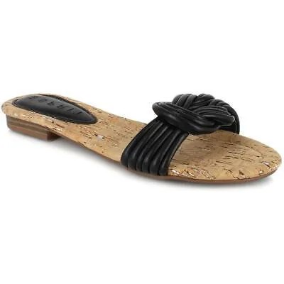 Esprit Womens Katelyn Faux Leather Flip Flop Slides Flat Sandals Shoes BHFO 9952