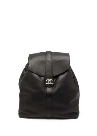 Chanel Pre-Owned рюкзак 1998-го года с поворотным замком и логотипом CC