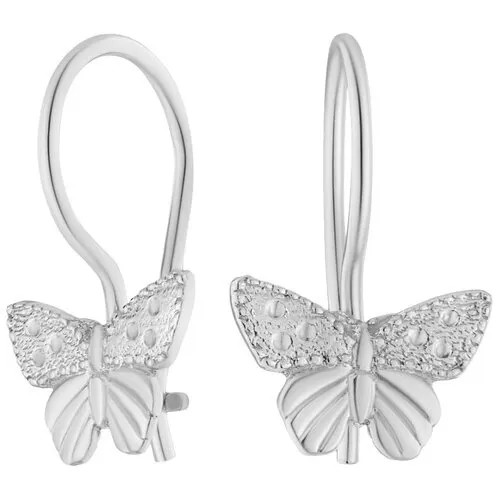Серьги серебряные детские Бабочки, ср.вес изделия 0,75 гр, арт. 2025407/9