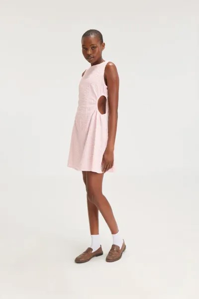 Мини-Платье с вырезами Monki, розовый
