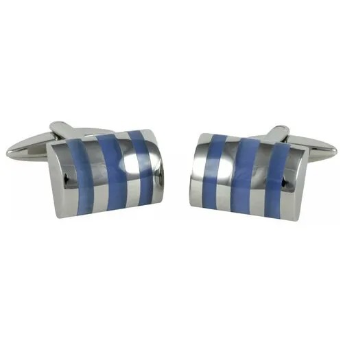 Запонки LINDENMANN Запонки LINDENMANN (ONE SIZE / Стальной/Синий)