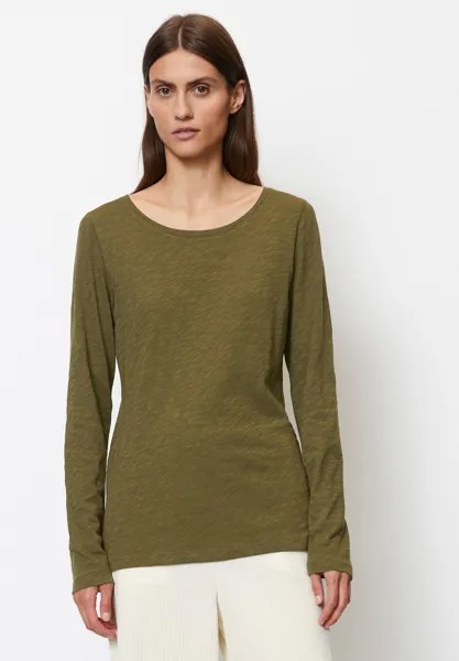 Топ с длинными рукавами ROUND NECK Marc O'Polo, темно коричневый