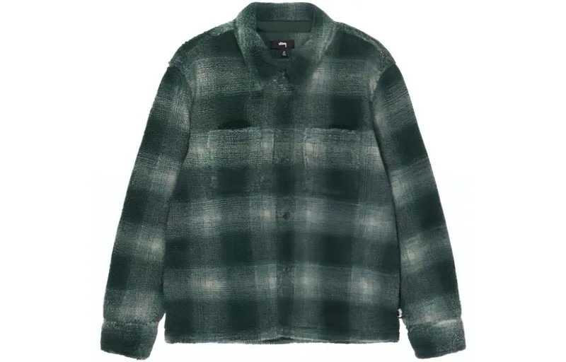 Рубашка унисекс Stussy, зеленый