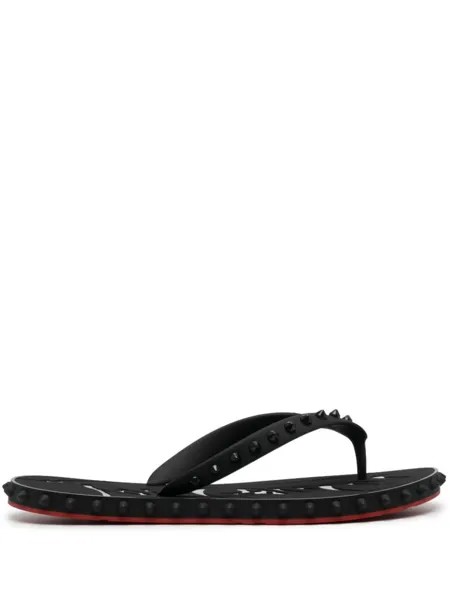 Christian Louboutin шлепанцы Super Loubi, черный