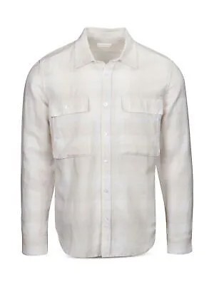 Мужская белая рубашка на пуговицах с длинным рукавом 7 FOR ALL MANKIND XXL