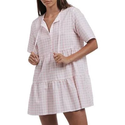 Женское мини-платье в клетку с короткими рукавами Charlie Holiday Belle BHFO 3935