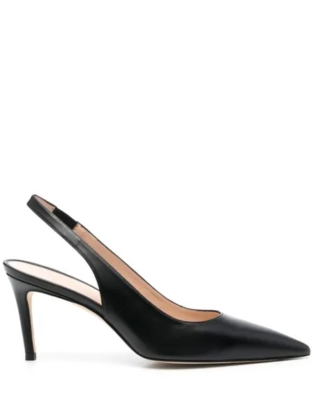 Stuart Weitzman туфли Stuart 75 с ремешком на пятке, черный