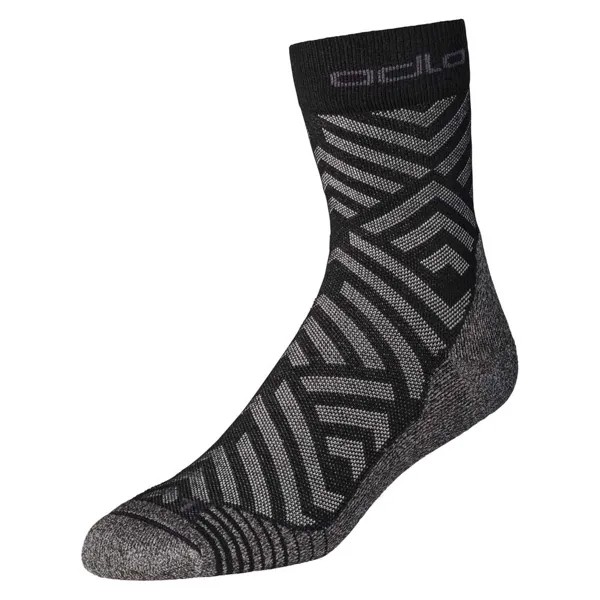 Носки Odlo Micro Crew Ceramicool Hike Graphic Long, серый