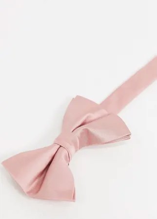 Подтяжки и галстук-бабочка розового цвета ASOS DESIGN-Розовый
