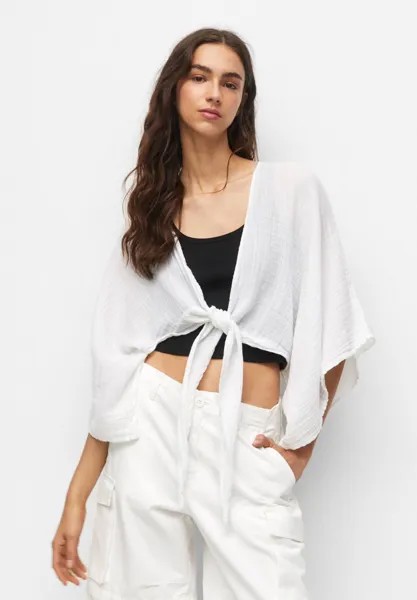 Легкая куртка PULL&BEAR, белый