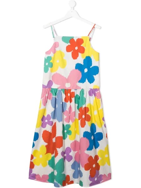 Stella McCartney Kids платье с цветочным принтом