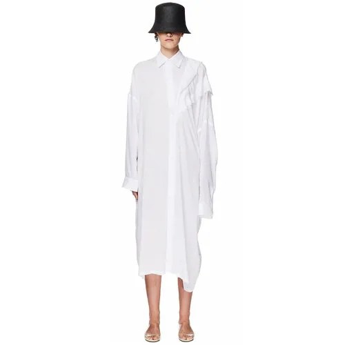 Yohji Yamamoto Белое платье-рубашка 2