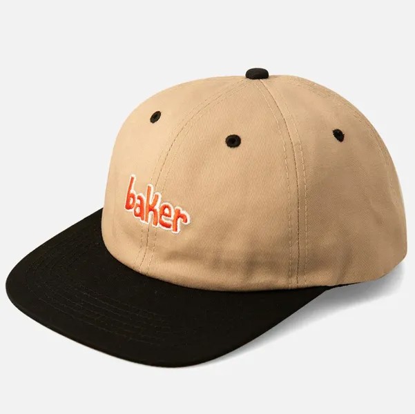 Кепка BAKER Lowercase Snapback Khaki/Blk 2022