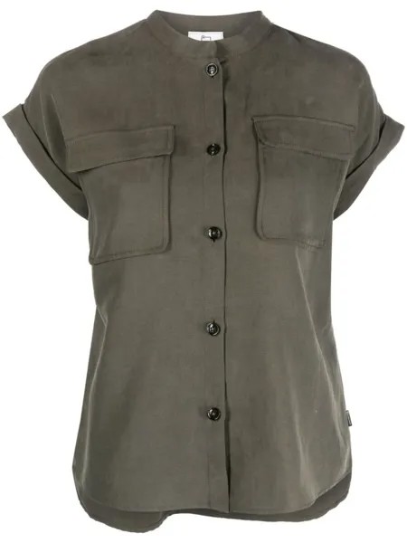 Блузка с карманами Woolrich, зеленый