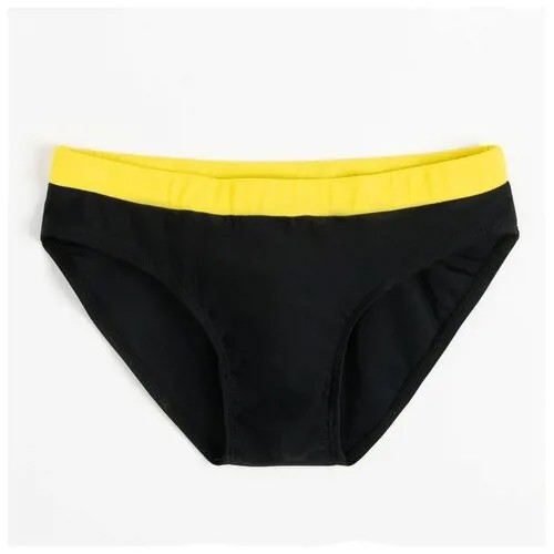 MINAKU Плавки купальные для мальчика MINAKU, цвет чёрный/жёлтый, рост 86-92