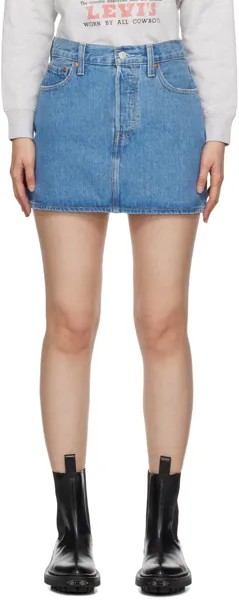 Синяя джинсовая мини-юбка Icon Levi'S